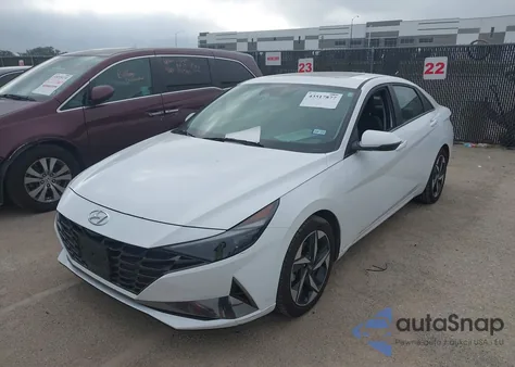 2021 Hyundai Elantra Hybrid Limited из США, поврежденный, VIN KMHLN4AJ0MU007859